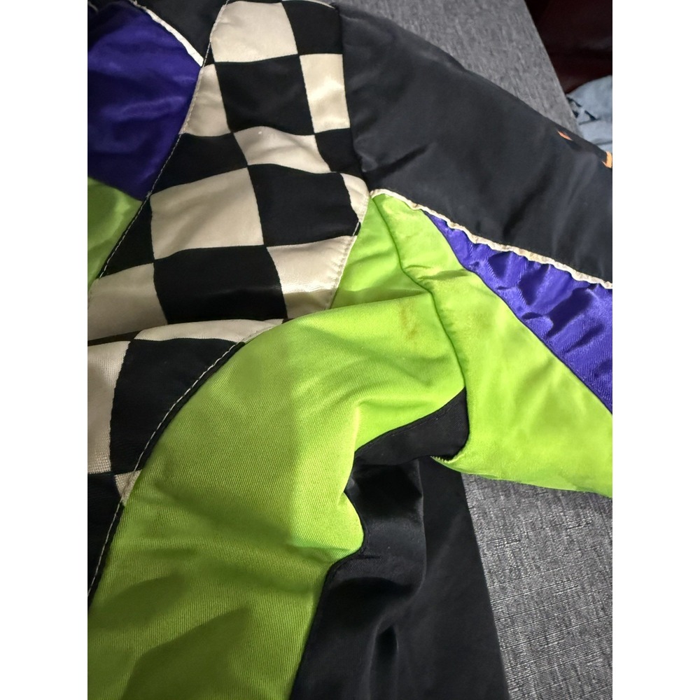 90s Vintage Arctic Cat Team Arctic Racing Jacket Mens Sz L Grunge Color Block - Picture 13 of 16